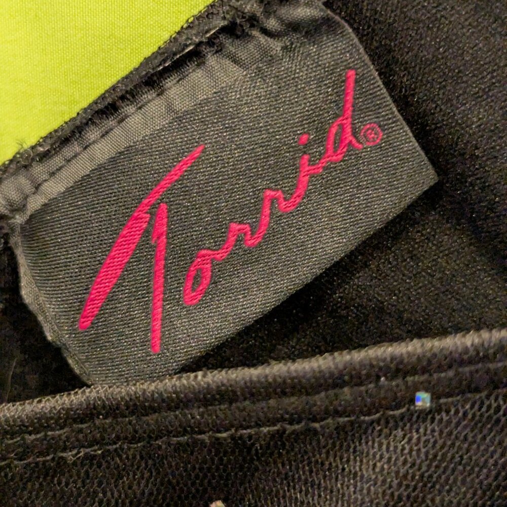 Torrid One-Shoulder Black Glitter Dress (Plus Size - See Measurements)